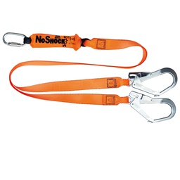 [101344] Assorbitore di energia con doppio gancio 2m arancio Deltaplus