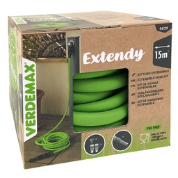 [101365] Tubo da giardno a 6 strati estensibile Extendy 15m Verdemax