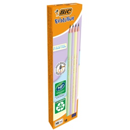 [101395] Scatola12 matite Evolution Pastel BIC