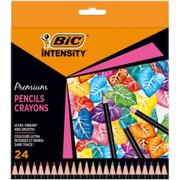 [101399] Astuccio 24 matite Intensity Wood Premium colori assortiti BIC® (Delist