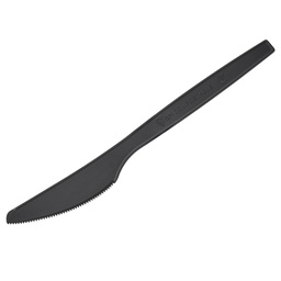 [101406] 50 Coltello in CPLA 16 cm nero Leone
