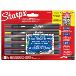 [101500] Astuccio 5 marcatori acrilici punta tonda colori assortiti Sharpie