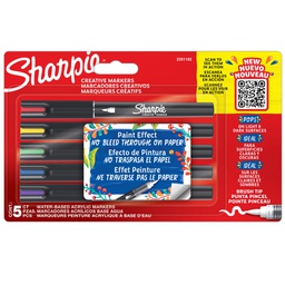 [101502] Astuccio 5 marcatori acrilici punta brush colori assortiti Sharpie