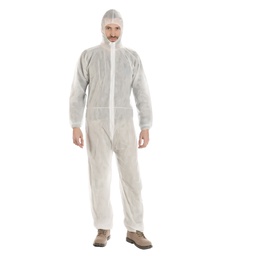 [101580] Tuta Coverall 40 PLP tg L bianco Worker