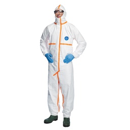 [101592] Tuta Tyvek® 800J c/nastrature arancione tg L bianco Dupont