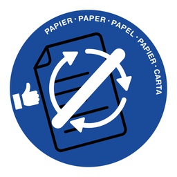 [101762] Coperchio raccolta carta blu per cestino 133R Cep