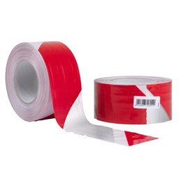 [101812] Nastro segnaletico SIGNAL 70mm x 100mt bianco/rosso riflettente Geko