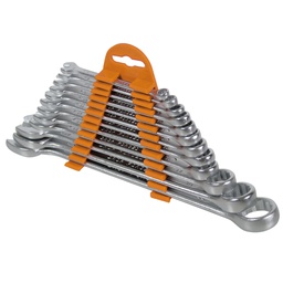 [101868] 12 Chiavi combinate CRV con teste inclinate di 15  Valex