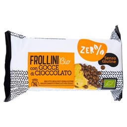 [101926] Frollini con gocce di cioccolato monodose 70gr Zerglutine