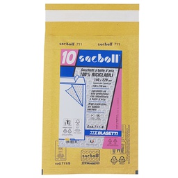 [101982] 10 Buste imbottite Sacboll in carta avana B 14X27cm BLASETTI