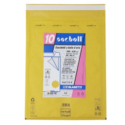 [101987] 10 Buste imbottite Sacboll in carta avana H 29X42cm BLASETTI