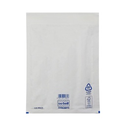 [101993] 10 Buste imbottite Sacboll in carta bianca D 20X32cm BLASETTI