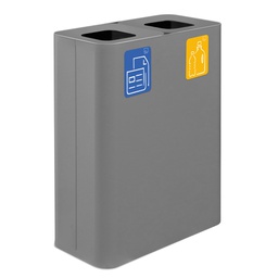 [102081] Gettacarte da interno Pure in acciaio grigio Stilcasa
