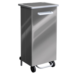 [102095] Pattumiera a pedale Gastro 110L acciaio lucido Stilcasa