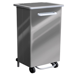 [102097] Pattumiera a pedale Gastro 90L acciaio lucido Stilcasa