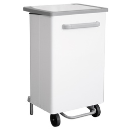 [102098] Pattumiera a pedale Gastro 90L bianco Stilcasa