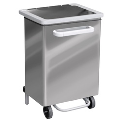[102099] Pattumiera a pedale Gastro 70L acciaio lucido Stilcasa