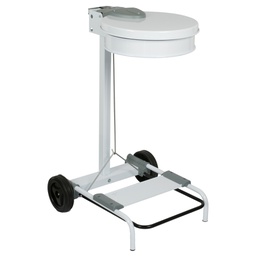 [102102] Carrello portasacco in acciaio verniciato bianco 110L Stilcasa