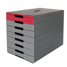 [102111] Cassettiera 7 cassetti IDEALBOX PRO 7 rosso Durable