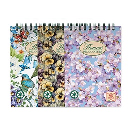[56703] BLOCCO SPIRALE 5MM A6 80GR 50FG PIGNA NATURE FLOWERS