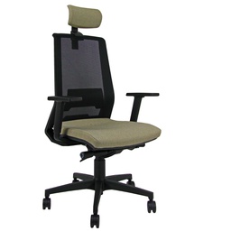 [96156] Poltrona semidirezionale Light LLNPG verde bruciato c/bracc. regolabili+poggiat