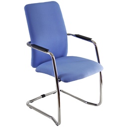 [96493] Poltroncina visitatore Lithium LTLTA celeste con braccioli inclusi