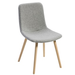 [96555] Poltroncina visitatore Tosca TO4L grigio chiaro senza braccioli