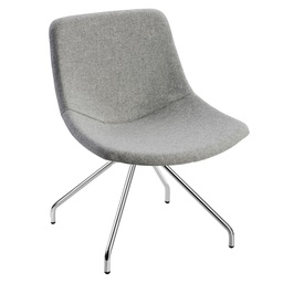 [96556] Poltroncina visitatore Tosca TO4CV grigio chiaro senza braccioli