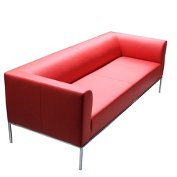 [96568] Divanetto Diwa DW2 2 posti rosso braccioli inclusi