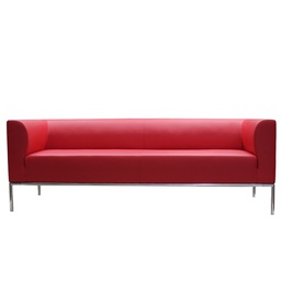 [96569] Divanetto Diwa DW3 3 posti rosso braccioli inclusi