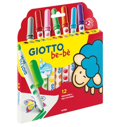 [98430] Astuccio 12 Pennarelli Giotto BebE'