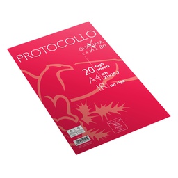 [98512] Fogli protocollo A4 Quaxima 1rigo 20fg 80gr Pigna