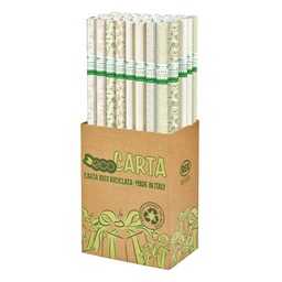 [98752] Rotolo carta regalo Erba 70cmx2mt fantasie assortite Sadoch