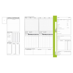 [99005] Cartellina matricolare con vano portadocumenti 32,5x25,5cm
