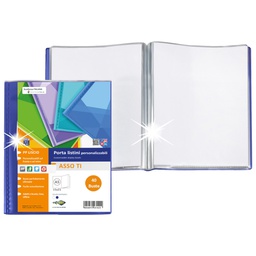 [99217] Portalistini personalizzabile ASSO TI 15x21cm 40 buste blu Sei Rota
