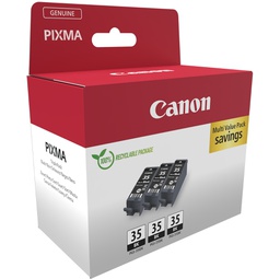 [CAN1509B028] Canon Cartuccia Ink PGI-35 Nero (3 cartucce