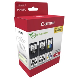 [CAN3712C009] Canon Cartuccia Ink MultiPack PG-560XLx2/CL-561XL