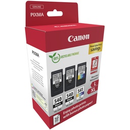 [CAN5224B015] Canon Cartuccia Ink PG-540Lx2/CL-541XL+Conf. Fogli