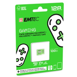 [EMTSDM128GXCU3] Emtec mSD 128GB UHS-I U3 V30 A1 Gaming Verde