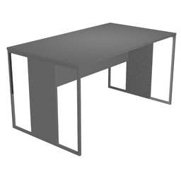 [100896] SCRIVANIA SINGOLA 180X80cm ANTRACITE - gamba ANTRACITE - ESSENCE