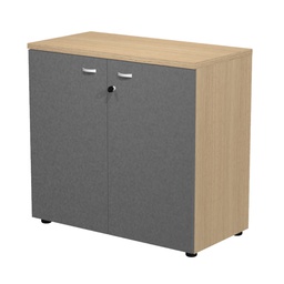 [101015] Armadio contenitore basso struttura rovere / ante antracite ESSENCE