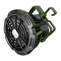 [102214] Ventilatore portatile con luce LED da campeggio D10 cm MF 0501VL