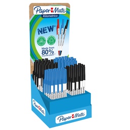 [102227] Expo 300 pz sfera Kilometrico Recycled assortiti nero/blu Papermate