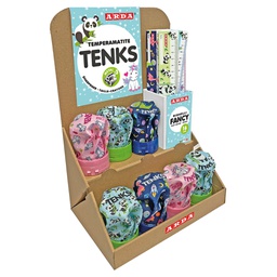 [102239] Display VoilA' 24 temperamatite Tenks Fancy + 24 righe 16cm col.ass. Arda