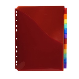 [102333] Divisori neutri 12 tasti A4 MAXI c/portaetichetta Col.ass Pp 46971E Exacompta