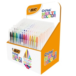 [87294] Expo astuccio 15 colori Cristal®MultiColor - 10 pezzi - Bic