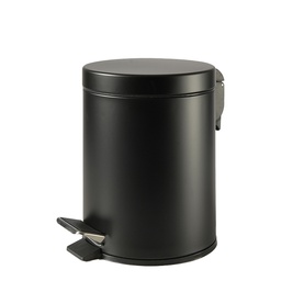 [99968] Bidone Premium con pedale e vaschetta 5Lt nero satinato Perfetto