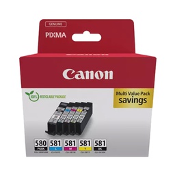 [CANPGI580MP] Canon Cartuccia PGI-580/CLI-581 PGBK/C/M/Y