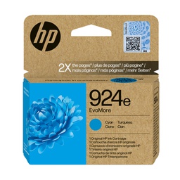 [HP4K0U7NE] Hp Cartuccia Ink Ciano_ 924e EvoMore_800 pag