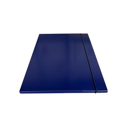 [STL5300] Cartella c/elastico tondo blu dorso 1cm Starline